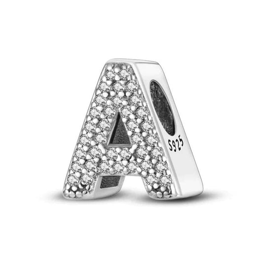 Luxury Letters 925 Silver Charm