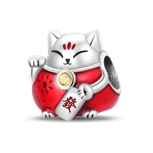 Lucky Cat 925 Silver Charm